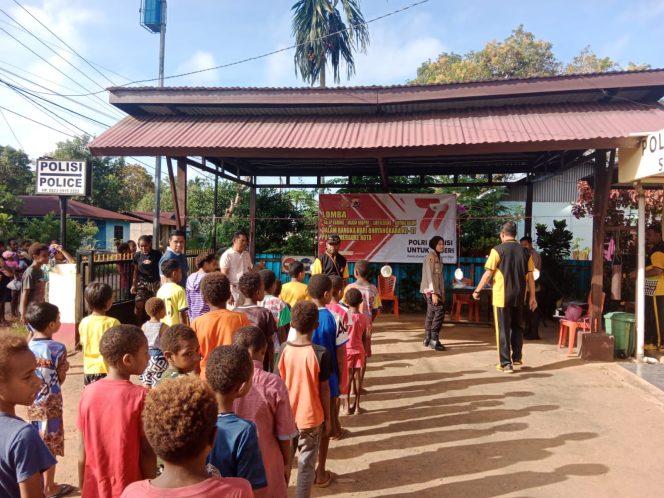 
					Polsek Merauke kota gelar berbagai lomba, jelang Hari Bhayangkara ke 77