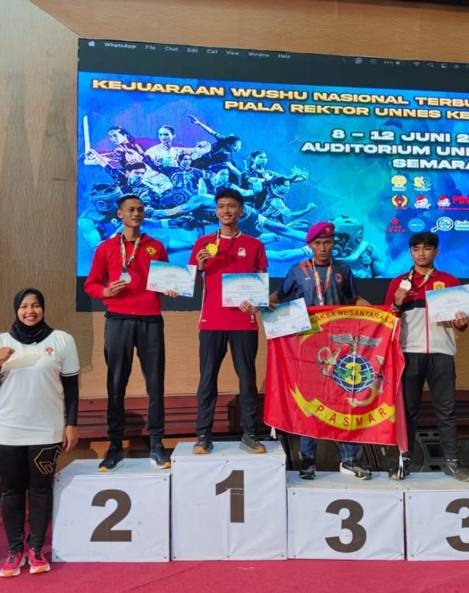 
					Atlet Wushu Pasmar 3 Sumbang Dua Medali Pada Kejuaraan Wushu Nasional Terbuka di Semarang
