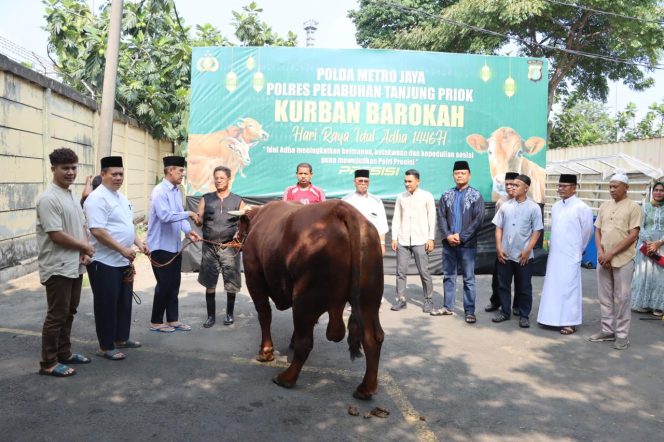 
					Polres Pelabuhan Tanjung Priok Gelar Penyembelihan Dan Penyerahan Hewan Qurban Idul Adha 1446 H dengan Semangat Keikhlasan dan Kepedulian