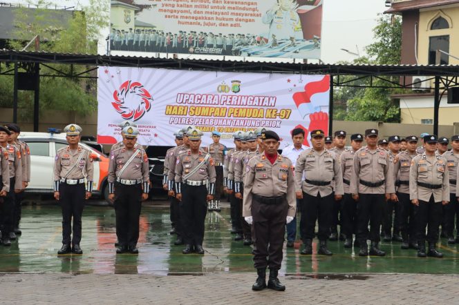 
					Polres Pelabuhan Tanjung Priok Gelar Upacara Hari Sumpah Pemuda 2025: Wujudkan Semangat Persatuan dan Profesionalisme Polri