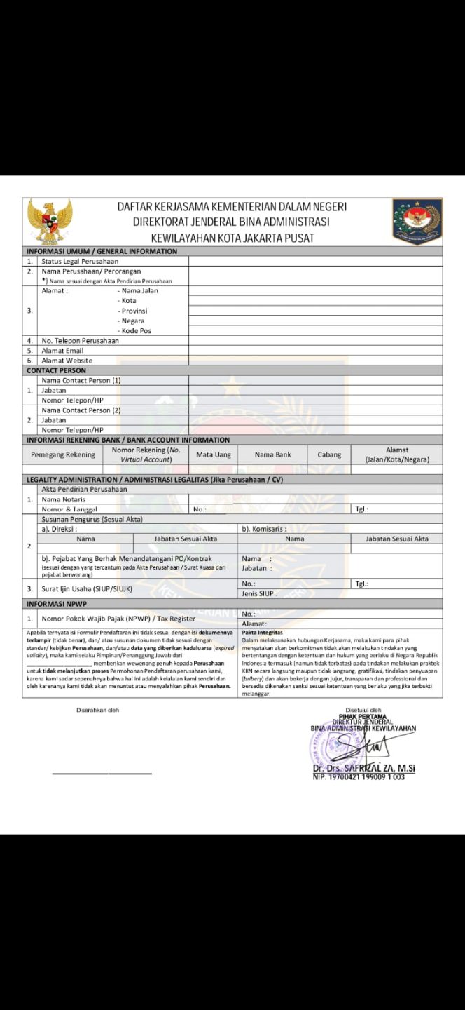 
					Kemendagri Tegaskan Surat Kerja Sama yang Beredar adalah Palsu dan Menyesatkan