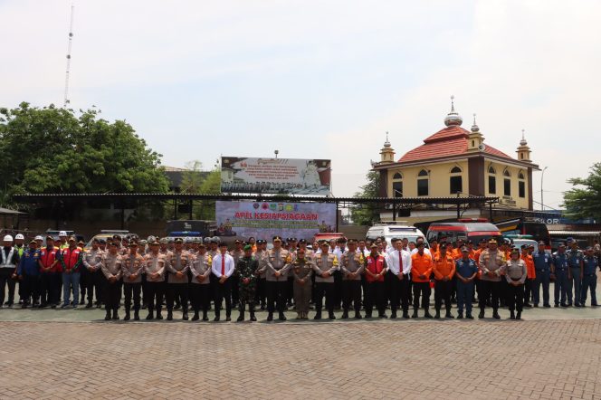 
					Polres Pelabuhan Tanjung Priok Gelar Apel Kesiapsiagaan Penanggulangan Bencana Alam