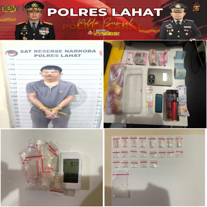 
					1(satu) Tersangka dan 22 Paket Sabu Diamankan Satresnarkoba Polres Lahat