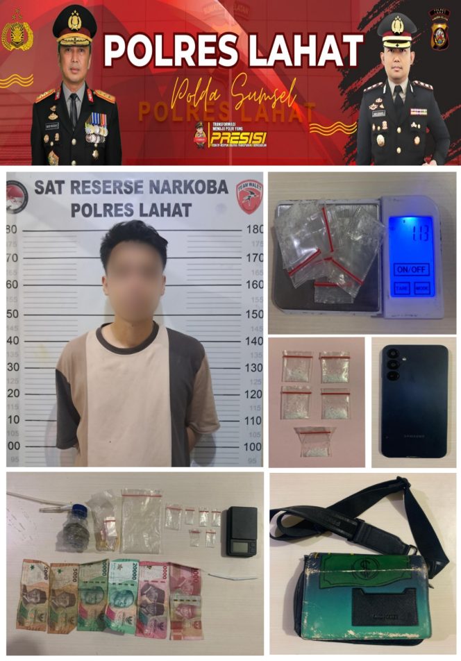 
					5 (lima) Paket Sabu dan 1(satu) Tersangka Diamankan Satresnarkoba Polres Lahat