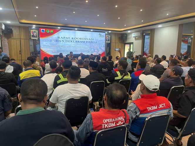 
					Polres Pelabuhan Tanjung Priok, Gelar Deklarasi Damai Jelang Hari Buruh